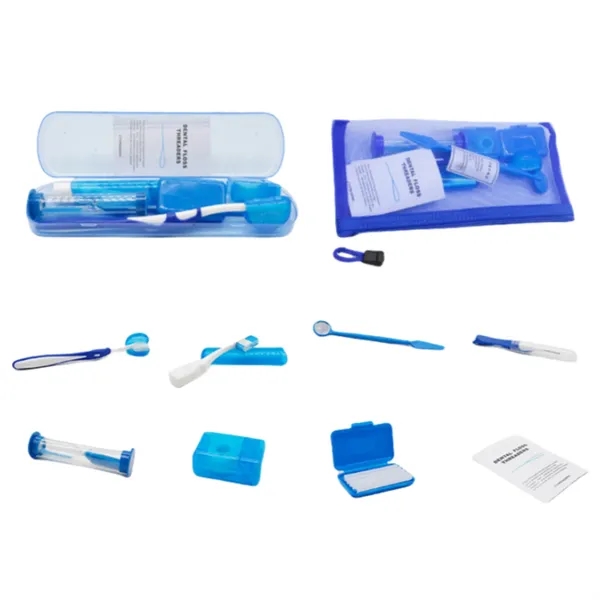 8 Piece Dental Hygiene Kit for Braces and Aligners