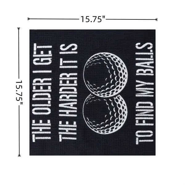 75 x 15.75 Inch Microfiber Golf Towel