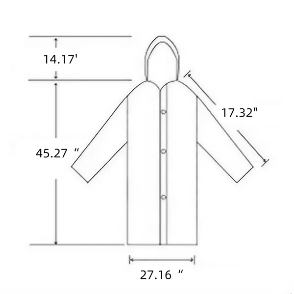 Custom Left Chest Imprint Waterproof Poncho
