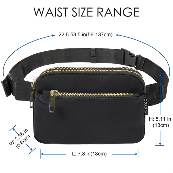 Durable Nylon Sling Bag With Card Slots