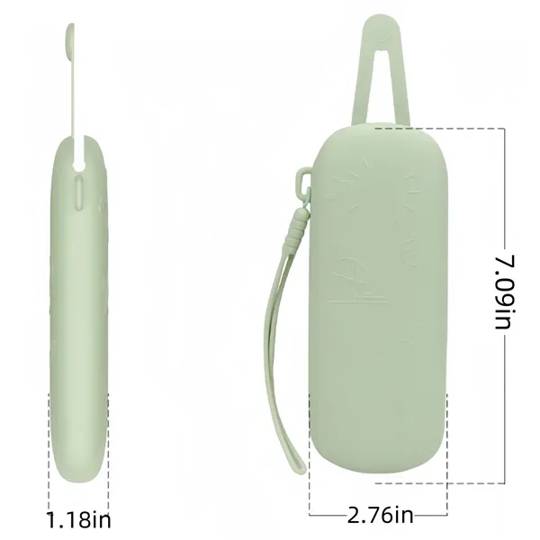 Waterproof Silicone Sunglasses Storage Bag with Lanyard