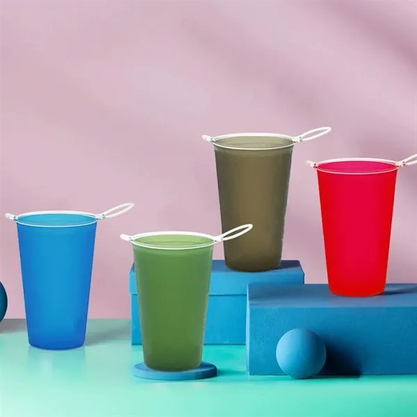 7Oz Soft TPU Water Cup for Running and Marathons
