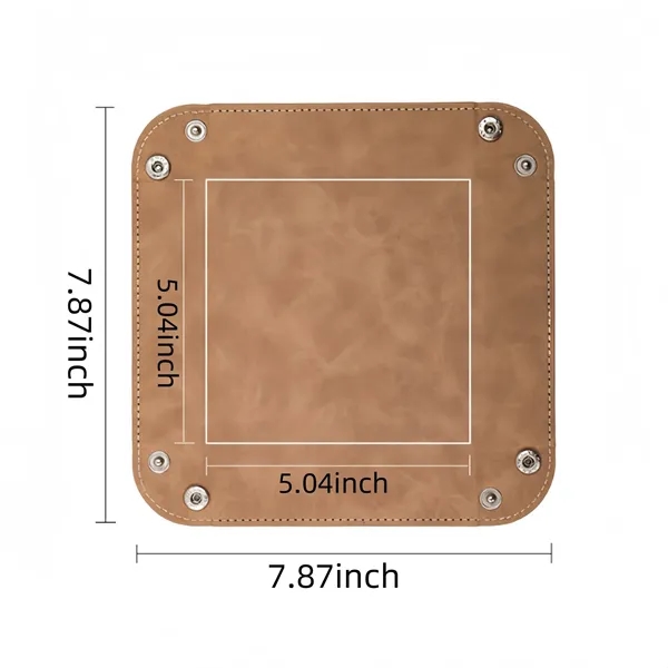 PU Leather Folding Dice Tray for Tabletop Games