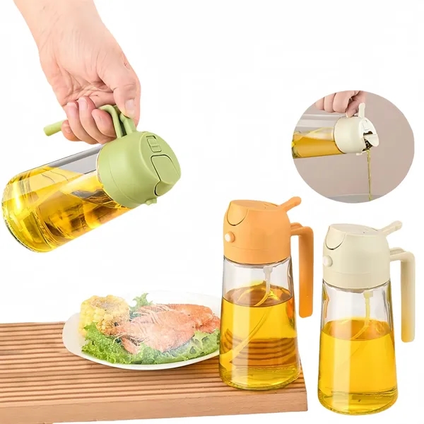 Glass Cooking Oil Sprayer 16.54 Oz Leak Proof