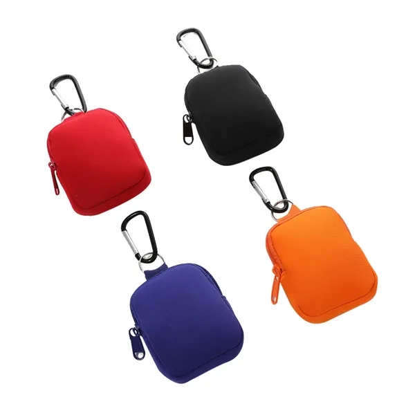 Compact Neoprene Waist Pack with Carabiner Clip