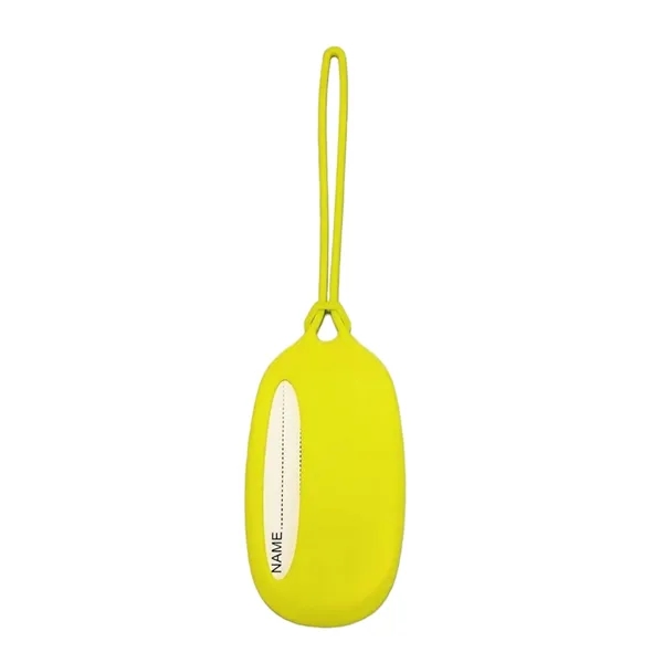 Durable Silicone Bag Tag with Hidden Information Card