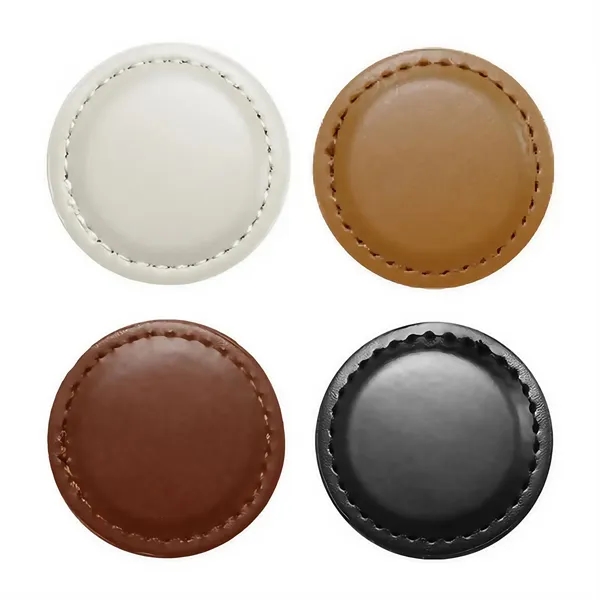 Personalized Style PU Leather Golf Marker — Polyurethane (Pur Or Pu) — White