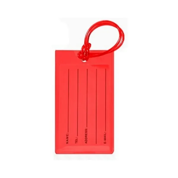 Vibrant Color PVC Luggage Tag, Soft and Waterproof