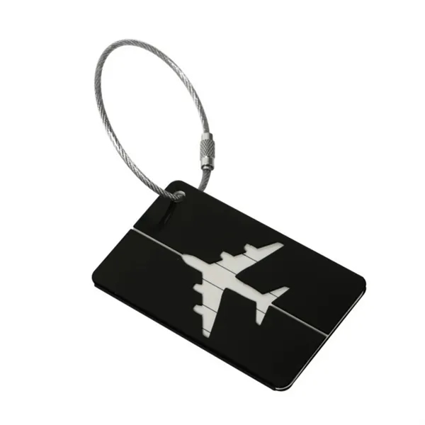 Metal Luggage Tag With Information Card