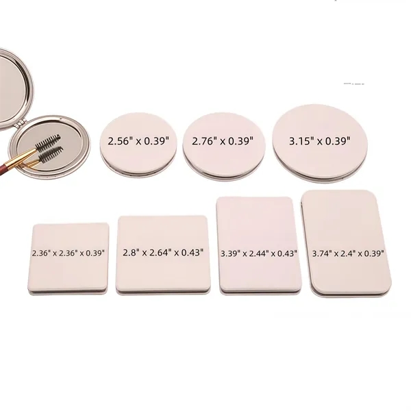 Scratch-Resistant PU Leather Square Vanity Mirror