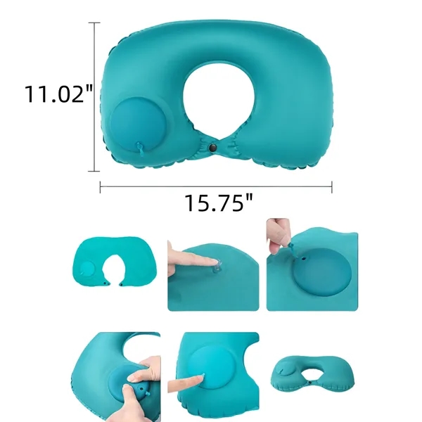 Soft Travel Neck Pillow With Hidden Air Valves