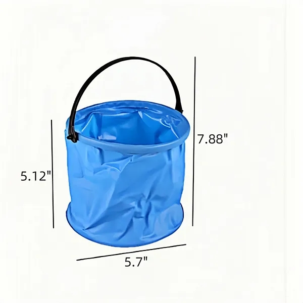 Portable EVA Plastic Cleaning Bucket, Collapsible Design