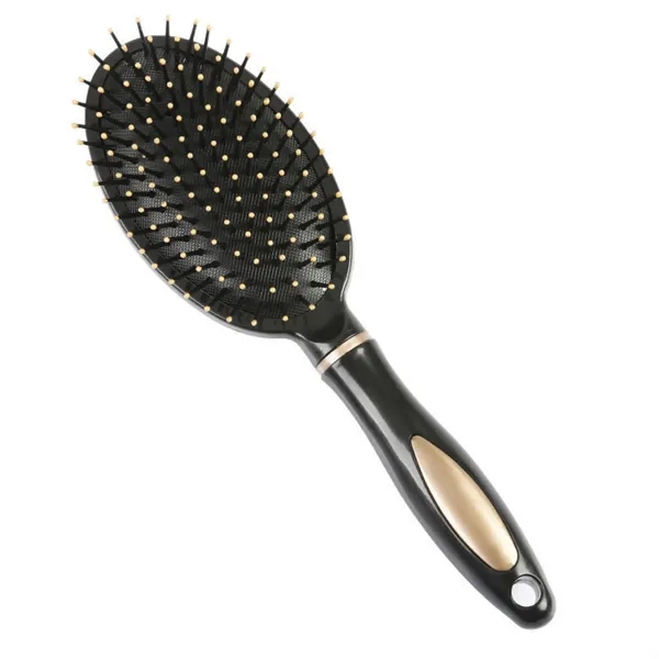 Rounded Tip Bristle Wet Dry Detangling Brush — Black