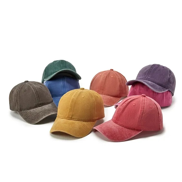 Retro Soft Top Cotton Cap Metal Strap