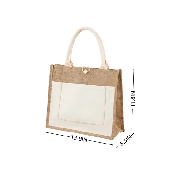 Durable Gunny Tote with Reinforced Handles
