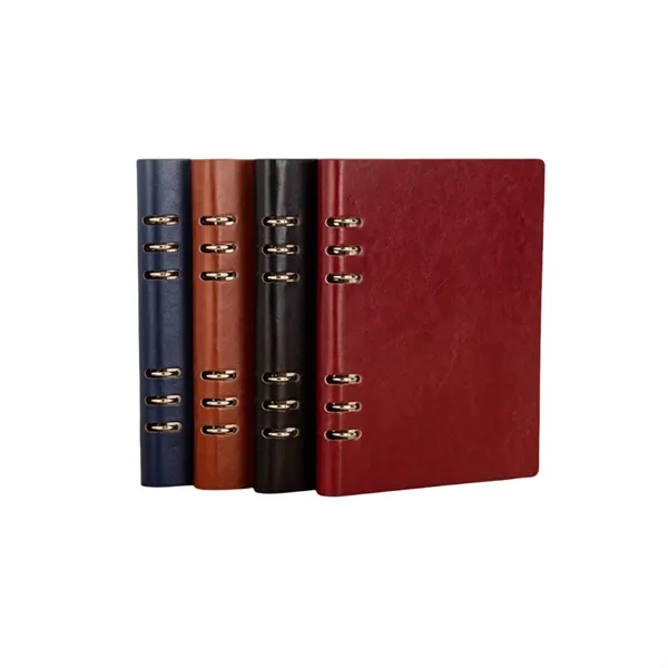 Magnetic Buckle Notebook with 6 Ring Refillable Binder