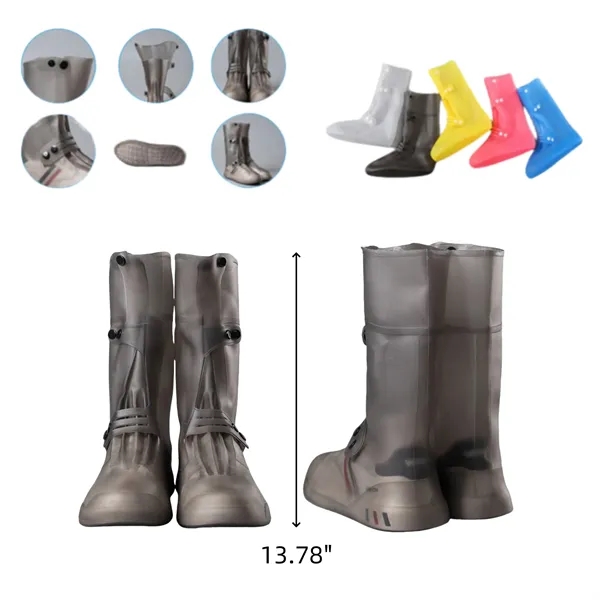 Weatherproof High-Top Shoe Covers with Reinforced Protection