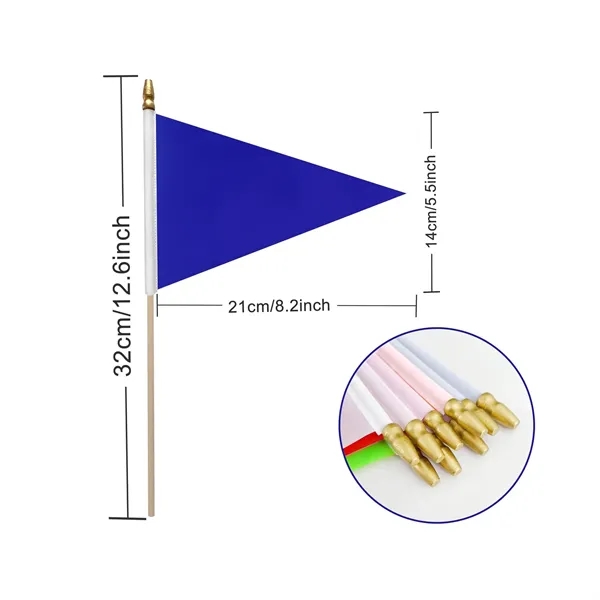 Printed Colorful Pennant Flag, 5 x 8 Inch