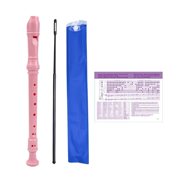 8 Hole ABS Soprano Recorder with Fingering Icon