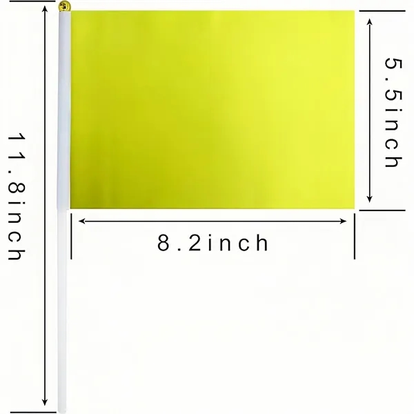 UV Resistant Polyester Stick Flags, 8.2x5.5 Inch, 50 Pack