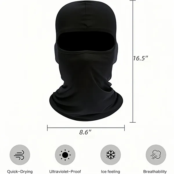 Moisture Wicking Polyester Face Shield Balaclava