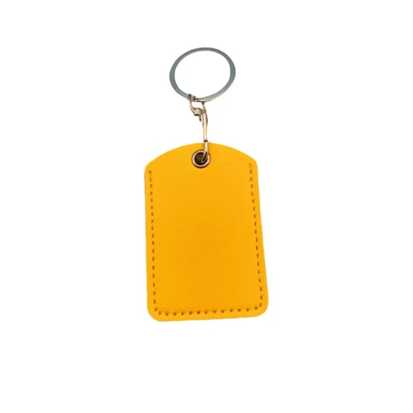 Personalized Brown PVC Leather Key Rings
