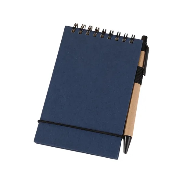Mini Pocket Notepad With Pen Holder And Tear-Off Pages