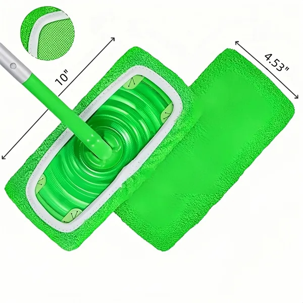 10-12 Inch Flat Mop Pads, Reusable Coral Fleece