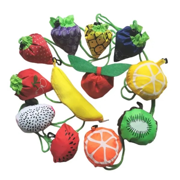 15 x 22.8 Inch Polyester Strawberry Shopping Bag