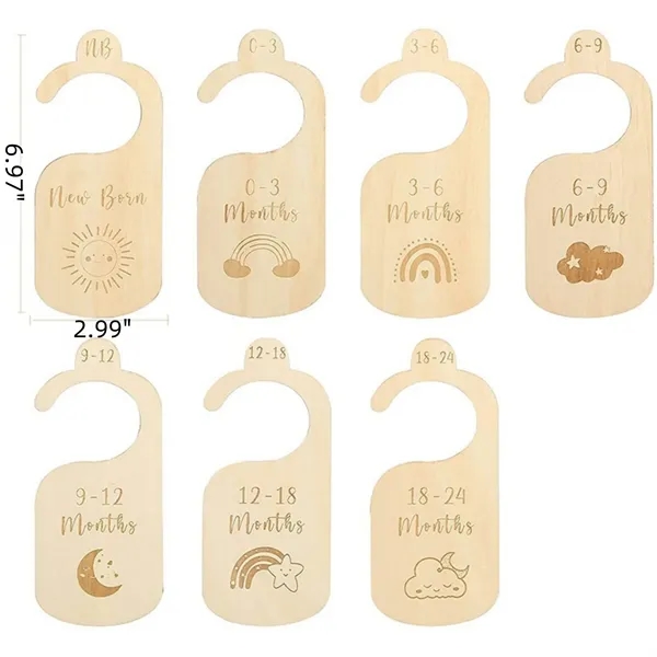 Natural Boxwood Infant Clothes Tags and Dividers