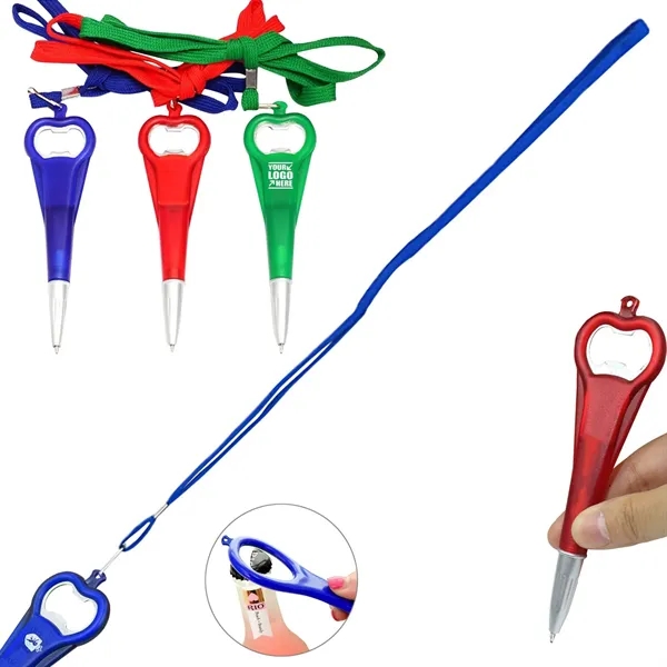 Ergonomic Metal Pen with Built-In Bottle Opener