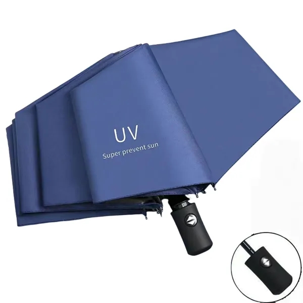 Automatic 8-Rib Folding Umbrella with UV Protection