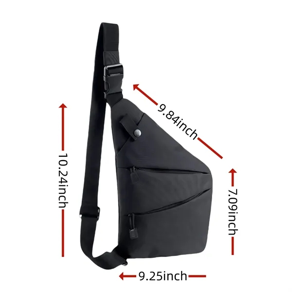 Multi Pocket Travel Crossbody Bag with Adjustable Strap