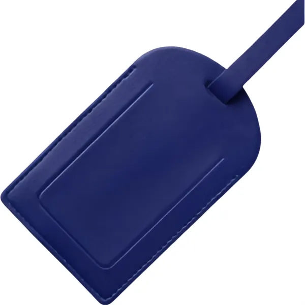 Waterproof PU Leather Luggage Tag 4.53X2.76 Inches