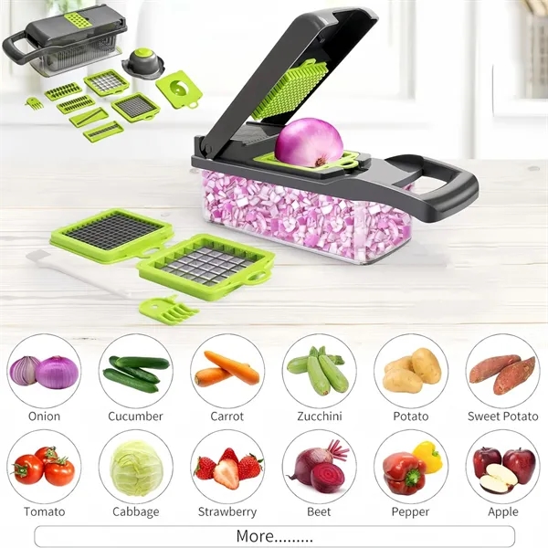 Detachable 15 in 1 Food Prep Vegetable Chopper