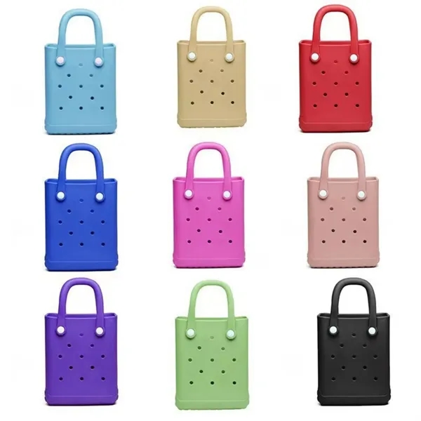 EVA Shoulder Bag with Holes, 6.5 x 3.14 x 8.26 Inches