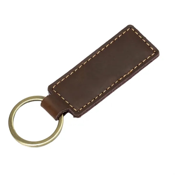 Natural Cowhide Keychain with Comfortable Feel