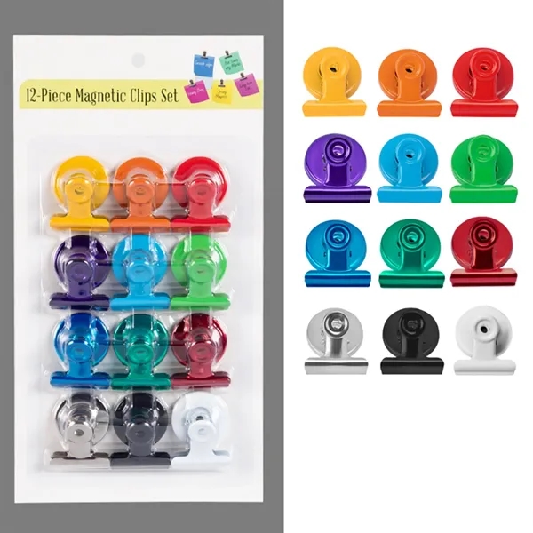 Durable Magnetic Clips for Refrigerators and Whiteboards
