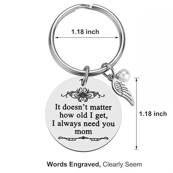 Custom Stainless Steel Keychain for Holiday Gifts