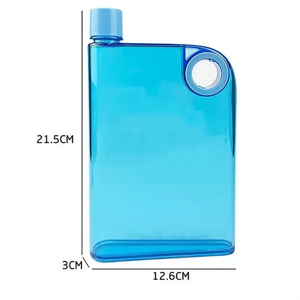 Flat Crystal Clear Hydration Bottle — As Plastic — Transparent
