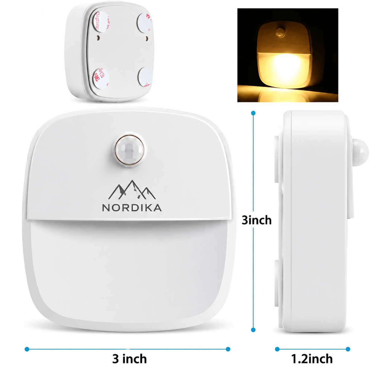 3W ABS Motion Activated Night Light 2700-3200K