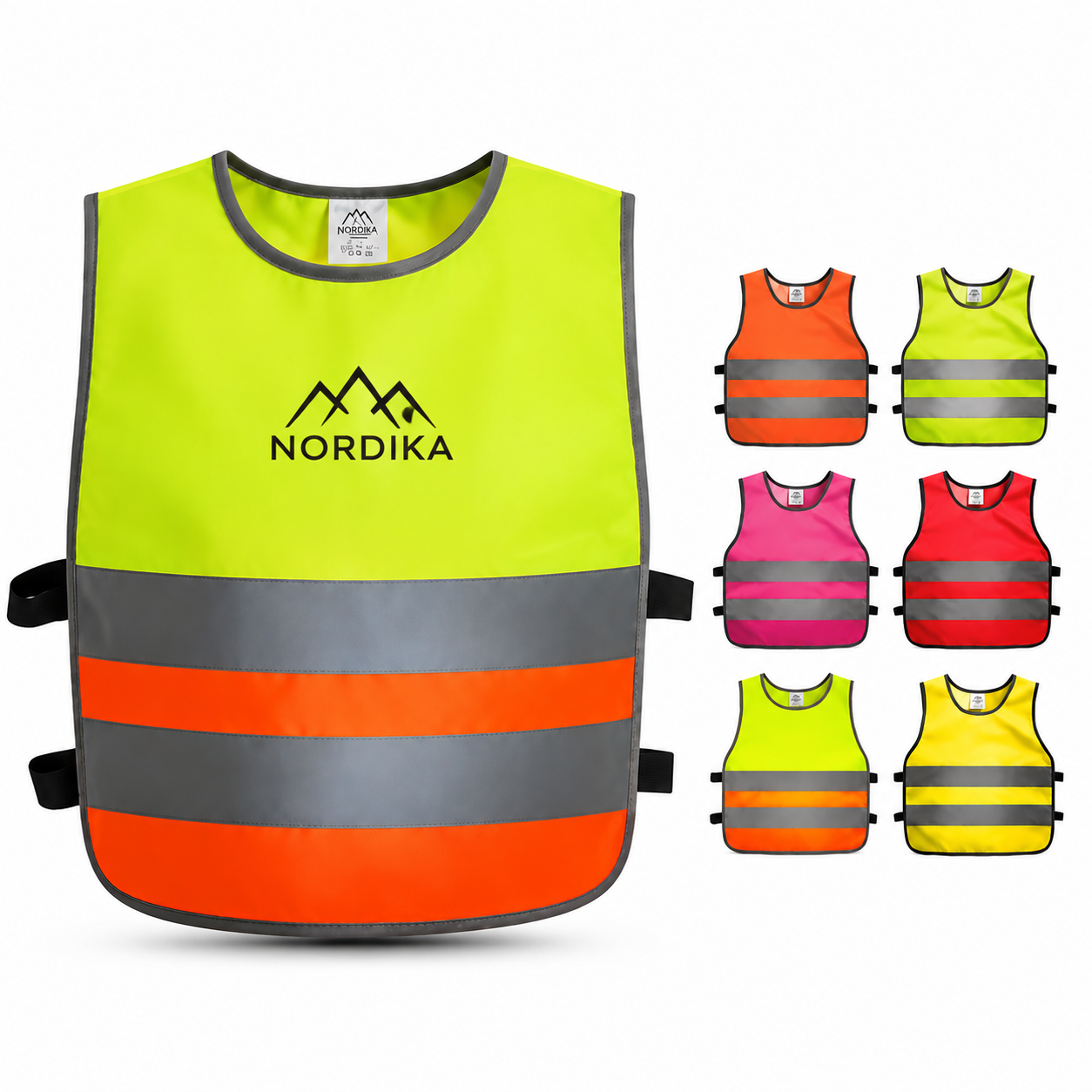 Polyester Reflective Vest for Children 16 x 14 Inch — Polyester — Orange