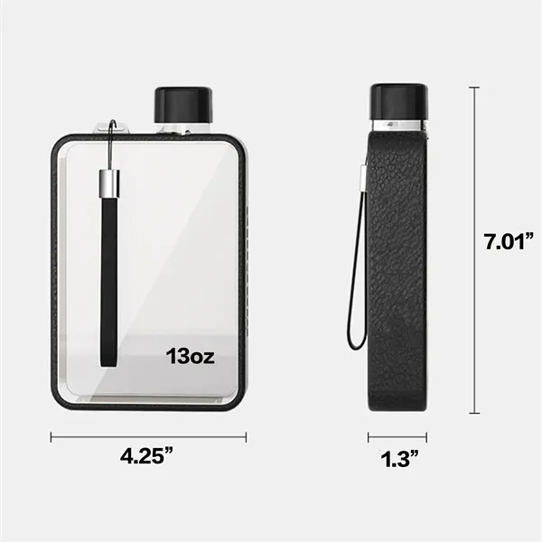 Tritan Travel Water Bottle With Detachable Leather Lanyard