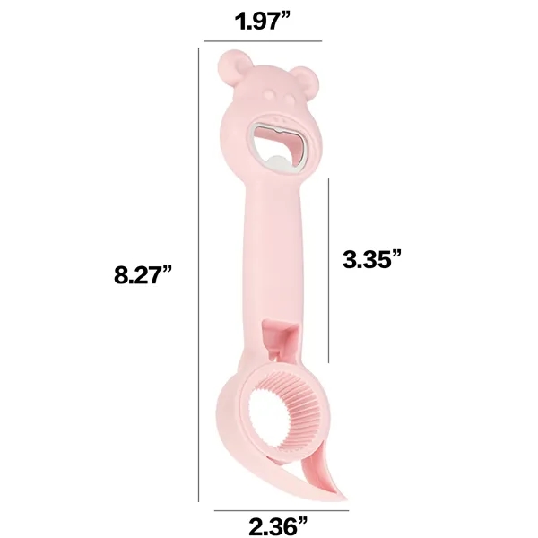 4-in-1 Bear Opener with Hanging Hook and Paw Handles