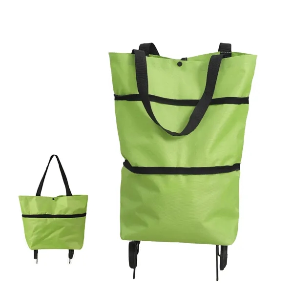 Foldable Oxford Fabric Hand-Pull Shopping Cart