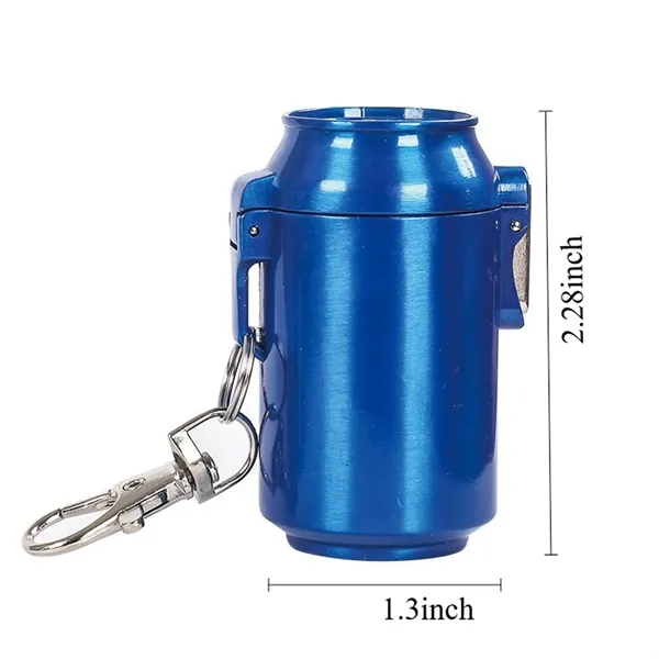 Portable Zinc Alloy Coke Can Ashtray Keychain