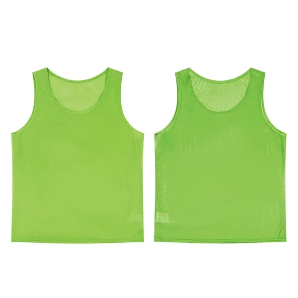 Polyester Adult Team Training Vest, Large Mesh Adjustable