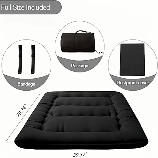 Foldable Floor Mattress Play Mat with Polyester Cover