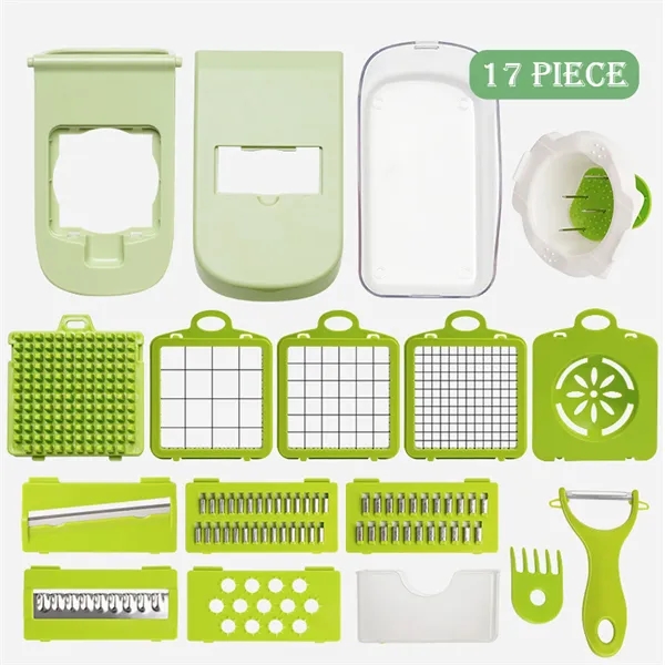 Vegetable Dicer and Grater 17-in-1 Chopper Set