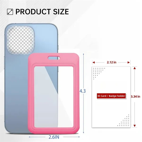 Clear Window Sliding ID Card Holder for 2 Cards